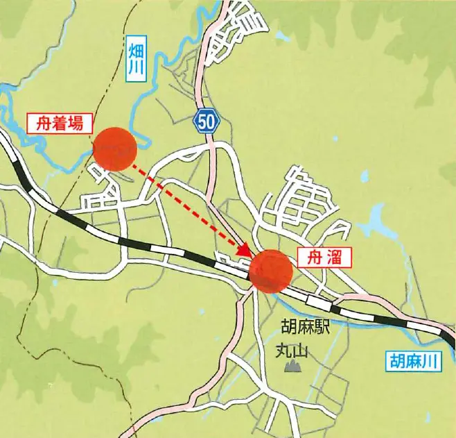 船着場・舟溜推定位置図